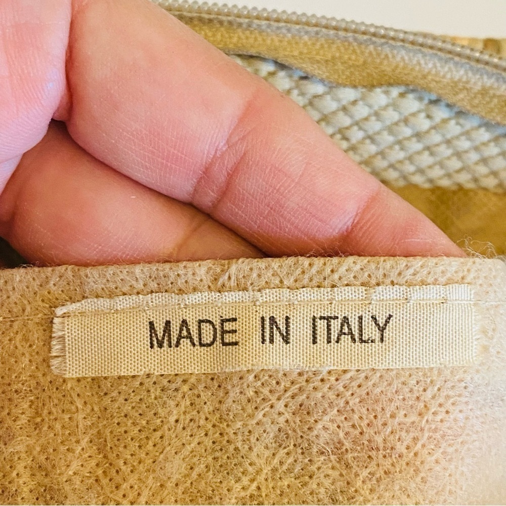 Italian Carabella Handbag Vintage Weave Basket w/Burmel Handkerchief Resort - Picture 16 of 16